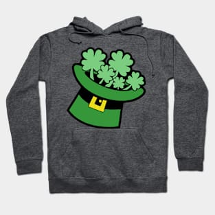 Shamrock Leprechaun Top Hat St. Patrick's Day Hoodie